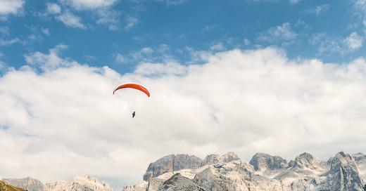 parapendio dolomiti